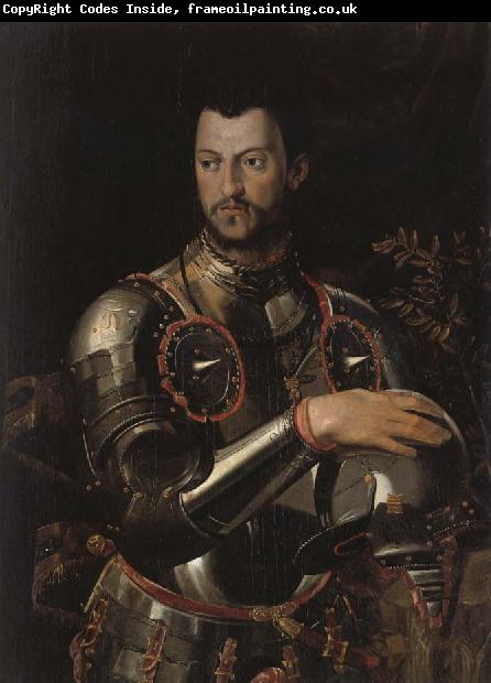 ALLORI Alessandro Cosimo I dressed in a portrait of Qingqi Breastplate
